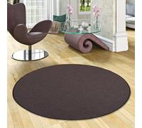 Snapstyle Tapis Astra en sisal tissé en Fibres Naturelles Rond - Noir - 4 Tailles Disponibles