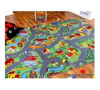 Snapstyle - Tapis de jeu pour enfant Little village motifs village - 17 tailles disponibles - 100x200 cm