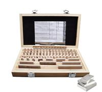 SNBGRYE Jeu De 103 Cales éTalons en Acier (PréCision 0,001-0,1 Mm), Cales éTalons en Acier Rapide, Outils D'Inspection Et De Mesure, Cales éTalons D'Inspection à RéSistance Maximale,Grade1