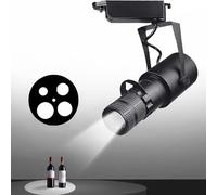 SNBGRYE Projecteur LED, Projecteur De ThéâTre/ScèNe Professionnel, RéGlage De L'Ouverture à 4 Niveaux, Projecteur à Zoom sur Piste, Bar, Restaurant, Projecteur Mural De Fond,30W-3000K