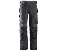 Snickers 33135804146 Rip-Stop Pantalon d'artisan Taille 146 Acier Gris/Noir