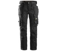 Snickers AllroundWork Pantalon de travail stretchitavec poches. Poches holster, EN 14404 Noir 52