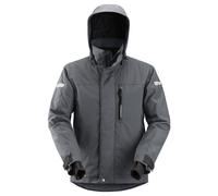 Snickers AllroundWork 37.5® veste de travail imperméable et isolanteits, EN 343 gris acier-noir 3XL