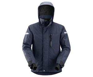 Snickers AllroundWork 37.5® veste de travail imperméable et isolanteits, EN 343 Navy-Noir S