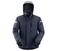 Snickers AllroundWork 37.5® veste de travail imperméable et isolanteits, EN 343 Navy-Noir XXL