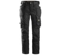 Snickers AllroundWork Pantalon de travail stretchitavec poches. Poches holster, EN 14404 Noir 52