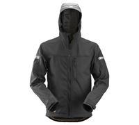 Snickers AllroundWork Softshell Veste de travailitavec capuche Noir XL