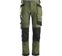 Snickers AllroundWork Stretch Arbeitshose mit Holstertaschen Kaki/Gris/Noir 50