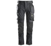 Snickers AllroundWork Stretch pantalon de travailitavec poches. Poches holster, EN 14404 Gris acier-Noir 56