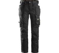 Snickers AllroundWork Stretch Travailitshose mit Poches holster Marron/Noir 54