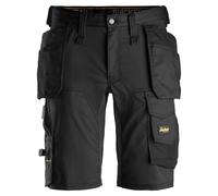 Snickers AllroundWork Stretchitsshorts avec poches holster gris acier-noir 62