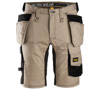 Snickers AllroundWork Stretchitsshorts avec poches holster Kaki-Noir 54