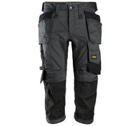 Snickers Pantalon pirate AllroundWork avec poches. Poches holster gris acier-noir 48