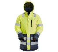 Snickers Parka imperméable AllroundWork Hi-Vis, Cl. 3, EN 20471, 343 HV-jaune-navy XXL