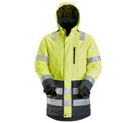 Snickers Parka imperméable AllroundWork Hi-Vis, classe 3, EN 20471, 343 HV-orange-gris acier XXL