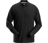Snickers Polo à manches longues Workwear noir L