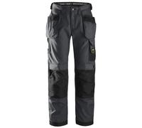 Snickers Rip-Stop pantalon de travailitshose m. Poches holster, EN 14404 gris acier-noir 200