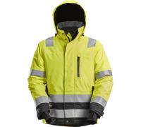 Snickers Veste de sécurité AllroundWork High-Vis WP 37.5 Veste de travail isoléeit, Cl. 3 Jaune High-Vis/Noir M
