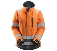 Snickers Veste de travail isolée AllroundWork Hi-Vis 37.5® pour femmesitsjacke, Kl. 2/3, EN 20471 HV-Orange-Stahlgrau L