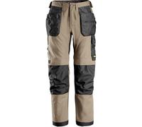 Snickers Workwear AllroundWork Canvas+ Stretch Arbeitshose mit Holsterpoches Kaki/Noir 88