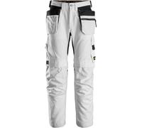 Snickers Workwear AllroundWork Canvas+ Stretch Arbeitshose mit Poches holster blanc 148