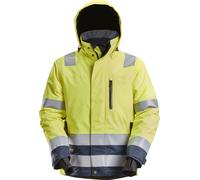 Snickers Workwear AllroundWork HV WP 37.5 veste de travail isoléeitJaune Hi-Vis/Navy M