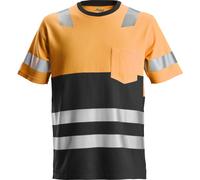 Snickers Workwear AllroundWork T-Shirt Haute Visibilité Orange Hi-Vis/Noir M