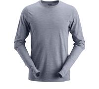Snickers Workwear AllroundWork Wool T-shirt à manches longues en laine bleu foncé XL