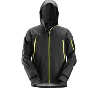 Snickers Workwear FlexiWork Veste softshell stretch imperméable gris acier/noir M