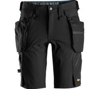 Snickers Workwear Pantalon Corto + Bolsillos Flotantes Desmontables Litework Negro Talla 048 Short + Poches Amovibles Noir Taille, Non Applicable, 30 Mixte