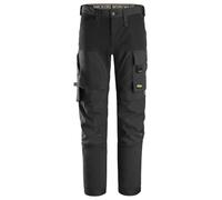 Snickers Workwear Snickers 6375 Pantalon en Tissus sofshell Coupe Vent avec matière Extensible Toutes Directions (FR/ES, Numérique, 54, Taille Normale, Taille Normale, Noir)