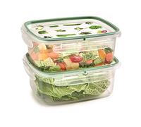 Snips, SnipsLock, Boîte de conservation Rectangulaire, Boite Rangement Frigo 1,80 L, 2 pcs, 4 Fermetures de sécurité, 23,5 x 18,5 x 11 cm, Made in Italy