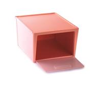 Snips, Yoga, Boîte de Rangement, 15 L, Boîte Organisateur, Conteneur en Plastique Gain de Place, Organisateur Rose, 37 x 27.7 x 33 cm, Ouverture Frontale, Made in Italy