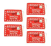 Snner Cartes-Cadeaux de Porte-Monnaie de 5pcs avec enveloppes pour l'ornement d'arbre de Noël