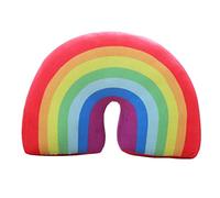 Snner Oreiller Arc-en-Ciel de 13,7 Pouces pour Les Filles pour Enfants décoration lit Coussin en Forme de canapé en Peluche en Forme