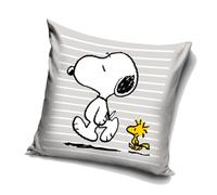 SNOOPY Carbotex Coussin pré-rempli avec Housse, Coussin à Fermeture éclair pour Chambres, Enfants, Enfants