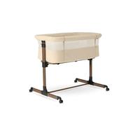 Lit de bébé Deryan Snoozy, modèle "Teddy", convertible en lit de visite – Réglable en hauteur – Couleur : Nougat