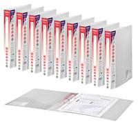 Snopake Classeur A4 PP 7,5/10e 2 anneaux 25mm Transparent Lot de 10