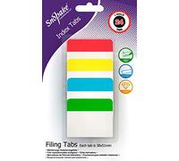 Snopake Onglets repositionnables extra épais 38x51mm - 24 onglets [Assortiment/Semi-transparent] 15883