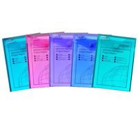 Snopake Polyfile Lot de 5 enveloppes avec bouton pression Format A6 portrait Couleurs Electra assorties