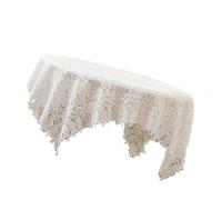 Snorvixre Protège-table en dentelle blanche décorative pour les événements de mariage et la décoration intérieure Nappe élégante pour manger