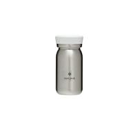 Snow Peak Bouteille de lait 350, transparent, TW-351 n acier inoxydable, scellée sous vide, double paroi, fabriquée au Japon, légère pour le camping et une utilisation quotidienne