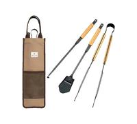 Snow Peak - Set d'outils pour barbecue - Fire Tool Set Pro. - Beige Beige