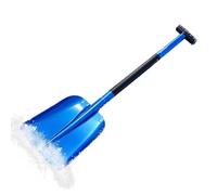 Snow Shovel - Folding Heavy Duty Portable Extendable Lightweight Tool | Car Extendable Snow Scraper for Driveway Ice Roof Truck Garden Home Sidewalk Walkway Steps Deck