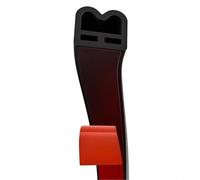 Snowchecking Bande d'étanchéité autocollante en silicone pour porte de type M Réduction du bruit Coupe-vent Anti-collision pour usage résidentiel et commercial Marron 9 x 4 mm 6 m