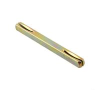 snowchecking Broche carrée de porte, tige en fer galvanisé de 8 mm pour poignées de fenêtre, conception de goupille crantée sécurisée, solution de remplacement économique, 85-130 mm (100 mm)
