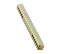 snowchecking Broche carrée de porte, tige en fer galvanisé de 8 mm pour poignées de fenêtre, conception de goupille crantée sécurisée, solution de remplacement économique, 85-130 mm (90 mm)