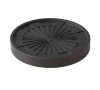 snowchecking Chariot à plantes avec roulettes, support roulant pour pots lourds, roulettes invisibles et plateau de drainage, mobilité silencieuse à 360°, charge de 77,1 kg, 984 x 984 x 255 (noir)
