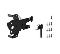 snowchecking Charnières de clôture robustes, ensemble de charnières de porte en acier inoxydable pour sécuriser et boîtiers, finition noire résistante à la rouille, action de balancement fluide,