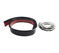 snowchecking Joint de bas de porte, joint à brosse, bande d'isolation acoustique, coupe-vent et anti-poussière, réduit l'énergie (noir)